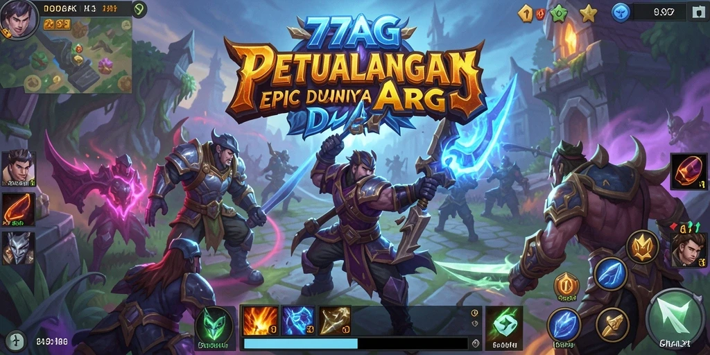 Screenshot gameplay 77AG menampilkan aksi bertempur yang mendebarkan.