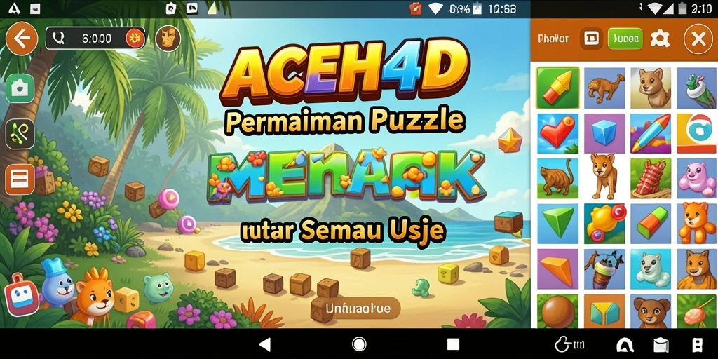 Screenshot gameplay ACEH4D dengan berbagai teka-teki yang menantang.