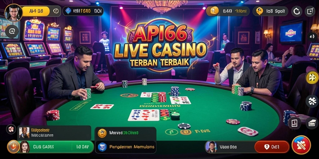 Gameplay Live Casino yang mendebarkan di API66.