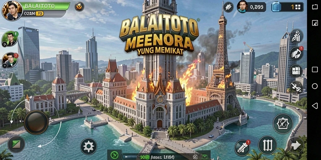 Tangkapan layar gameplay <strong>BALAITOTO</strong> menampilkan pertahanan menara yang dinamis dan menantang.