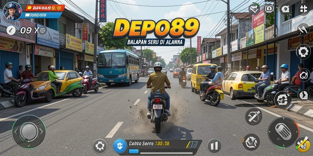 Gameplay seru dan mendebarkan dalam balapan DEPO89.