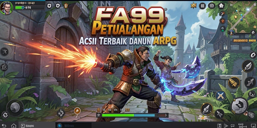 Tampilan aksi mendebarkan dari gameplay ARPG FA99.