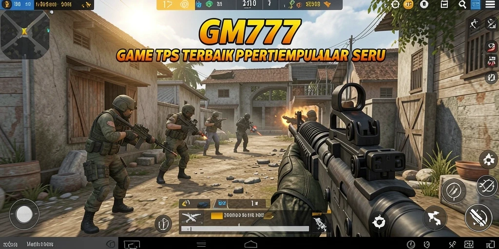 Tampilan seru dari gameplay TPS GM777 dengan pertempuran intens.