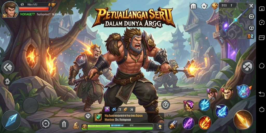 Gameplay seru HOKAGE77 dengan aksi ARPG yang mendebarkan.