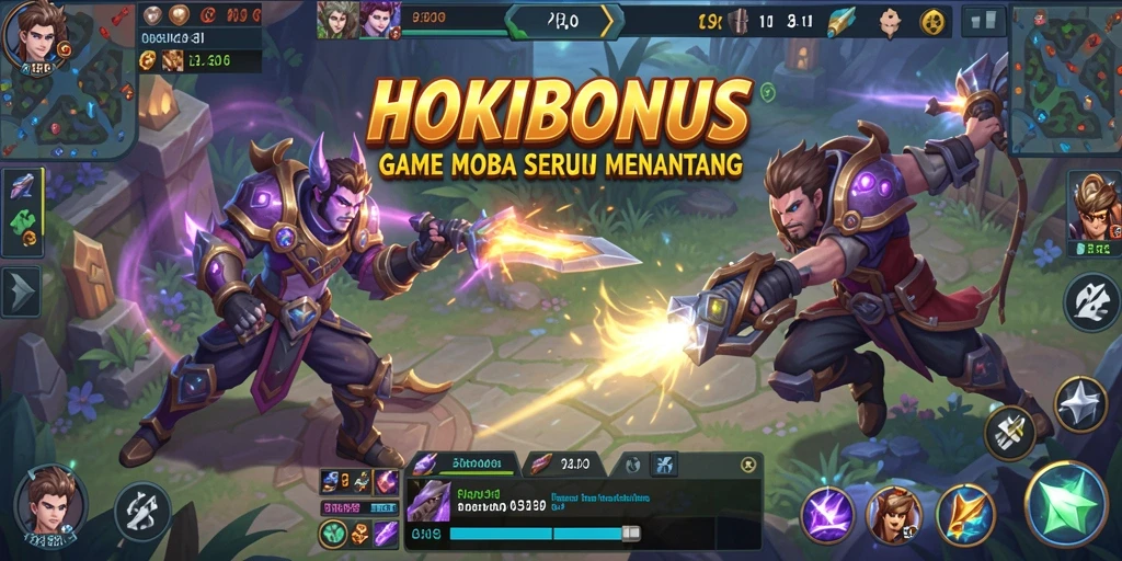 Tampilan gameplay HOKIBONUS yang mendebarkan dan strategis.