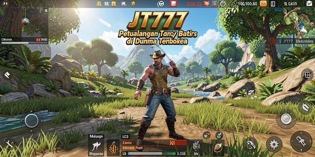 Tampilan gameplay JT777 yang menakjubkan di dunia terbuka.