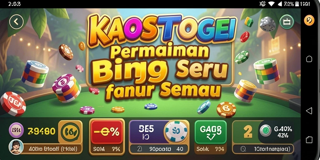 Tampilan gameplay seru dalam KAOSTOGEL Bingo.
