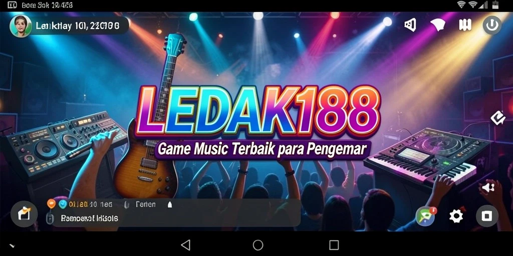 Tangkapan layar dari gameplay seru LEDAK188 dengan berbagai lagu.