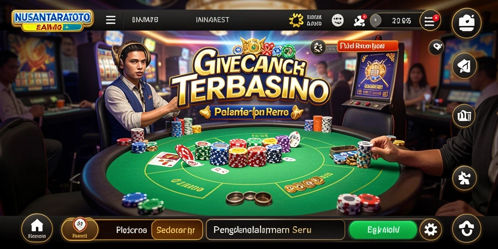 Tampilan gameplay Live Casino NUSANTARATOTO yang menarik dan interaktif.