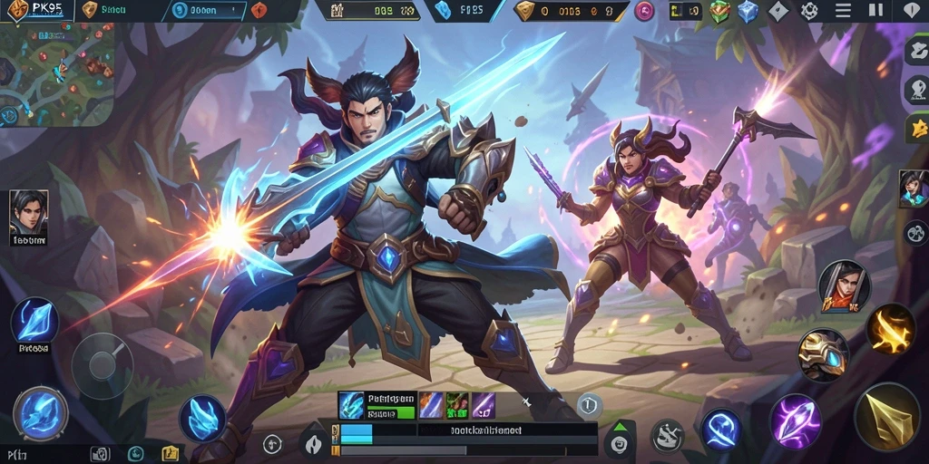 Gameplay MOBA seru dan penuh strategi di PK95.