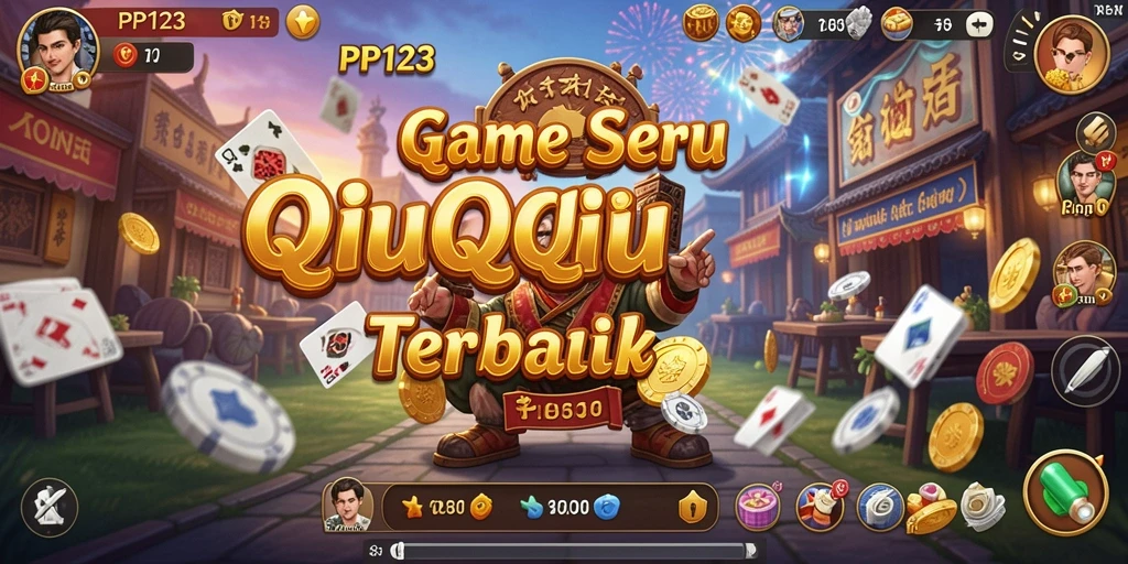 Tampilan gameplay seru dalam QiuQiu PP123.