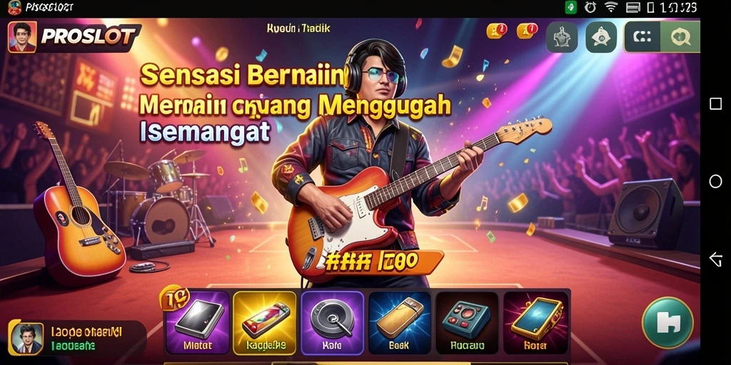 Tampilan gameplay <strong>PROSLOT</strong> yang penuh warna dan interaktif.