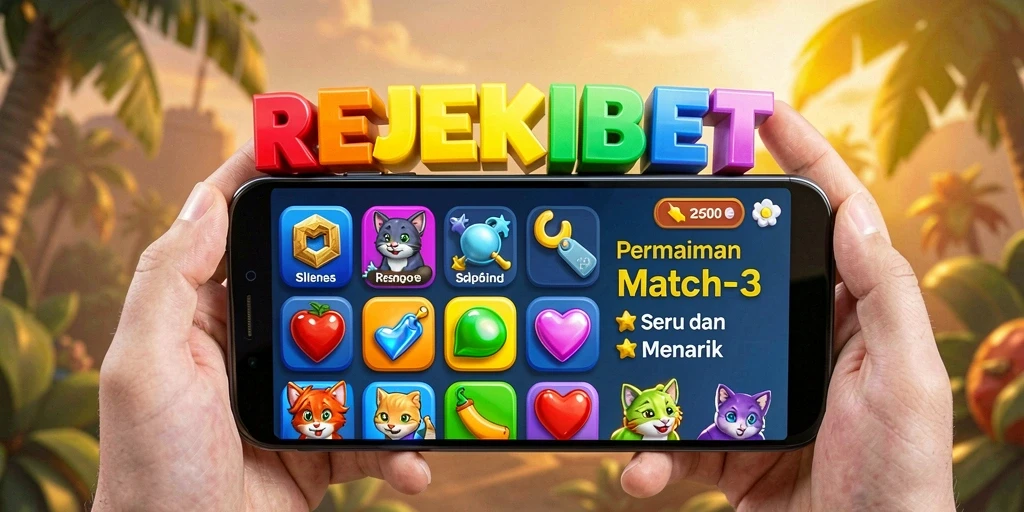 Gameplay seru REJEKIBET dalam aksi Match-3 yang menantang.