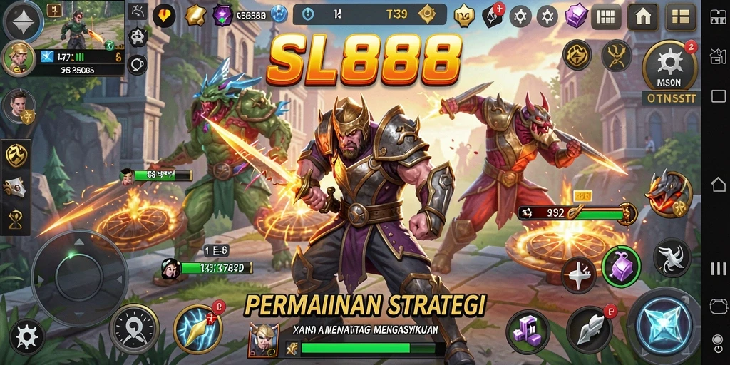 Tampilan gameplay SL888 yang seru dengan strategi yang intens.