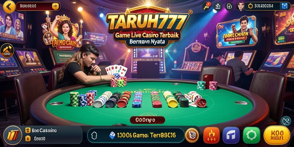 Tampilan gameplay Live Casino TARUH777 yang mendebarkan dan interaktif.