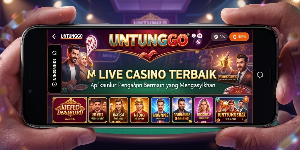 Tampilan menarik gameplay Live Casino di UNTUNGGO.