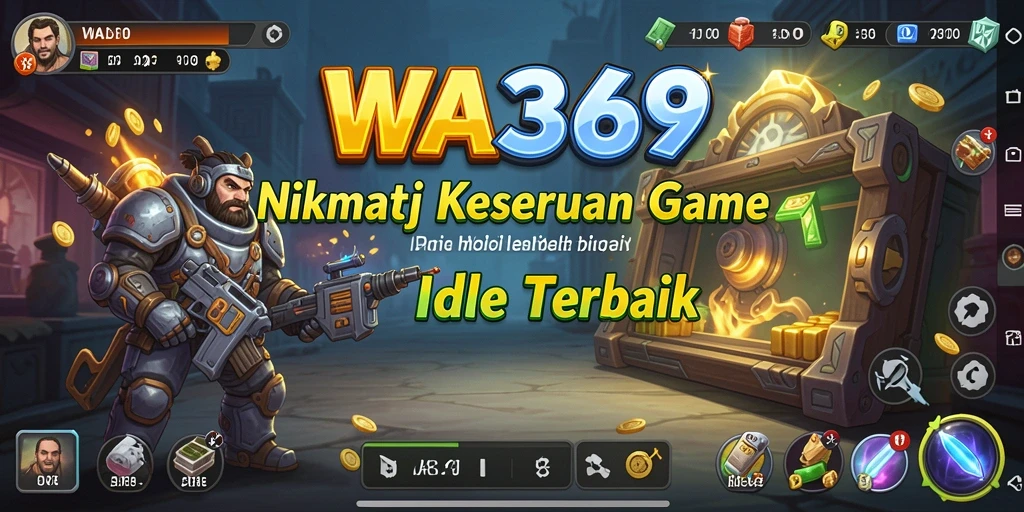 Tampilan gameplay Idle yang memikat dan penuh warna di WA369.