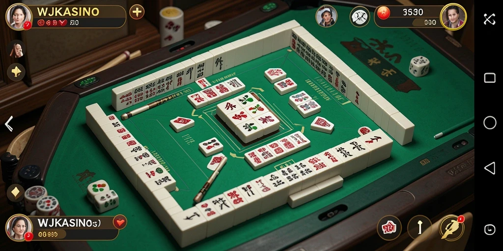 Tampilan gameplay seru dan menarik dari WJKASINO Mahjong.