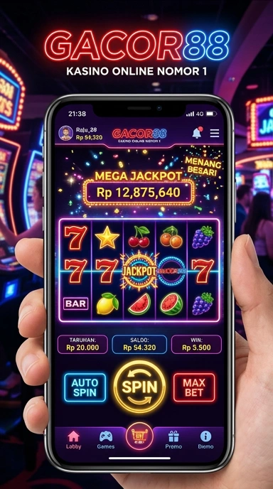 Tampilan antarmuka pengguna gacor88 yang modern dan bersih.